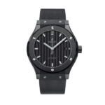 Super Clone Hublot Classic Fusion Ceramic Black 42mm Carbon Dial JJZ Base
