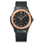 Super Clone Hublot Classic Fusion Ceramic Carbon Dial King Gold JJZ 42mm Base