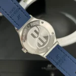 Super Clone Hublot Classic Fusion Diamonds Moissanite Pave 33mm Blue Dial – Handcrafted Diamod — side profile