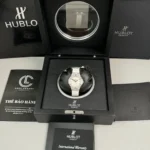 Super Clone Hublot Classic Fusion Diamonds Moissanite Pave 33mm White Dial – Handcrafted Diamod — movement / caseback view