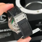 Super Clone Hublot Classic Fusion Diamonds Moissanite Pave 38mm Black Dial – Handcrafted Diamod — movement / caseback view