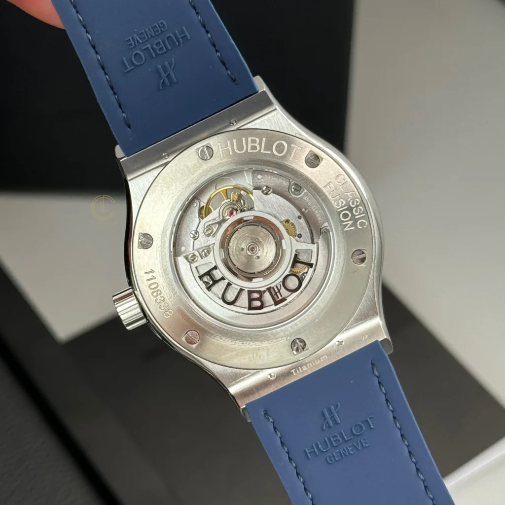 Super Clone Hublot Classic Fusion Diamonds Moissanite Pave 42mm Blue Dial – Customize Diamod — clasp and links