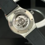 Super Clone Hublot Classic Fusion Diamonds Moissanite Pave 42mm Dial Black – Customize Diamod — clasp and links