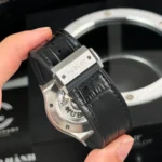 Super Clone Hublot Classic Fusion Diamonds Moissanite Pave 42mm Dial Black – Customize Diamod — movement / caseback view