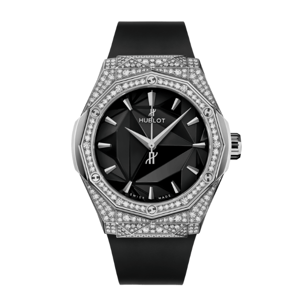 Super Clone Hublot Classic Fusion 40mm Leather Strap Steel