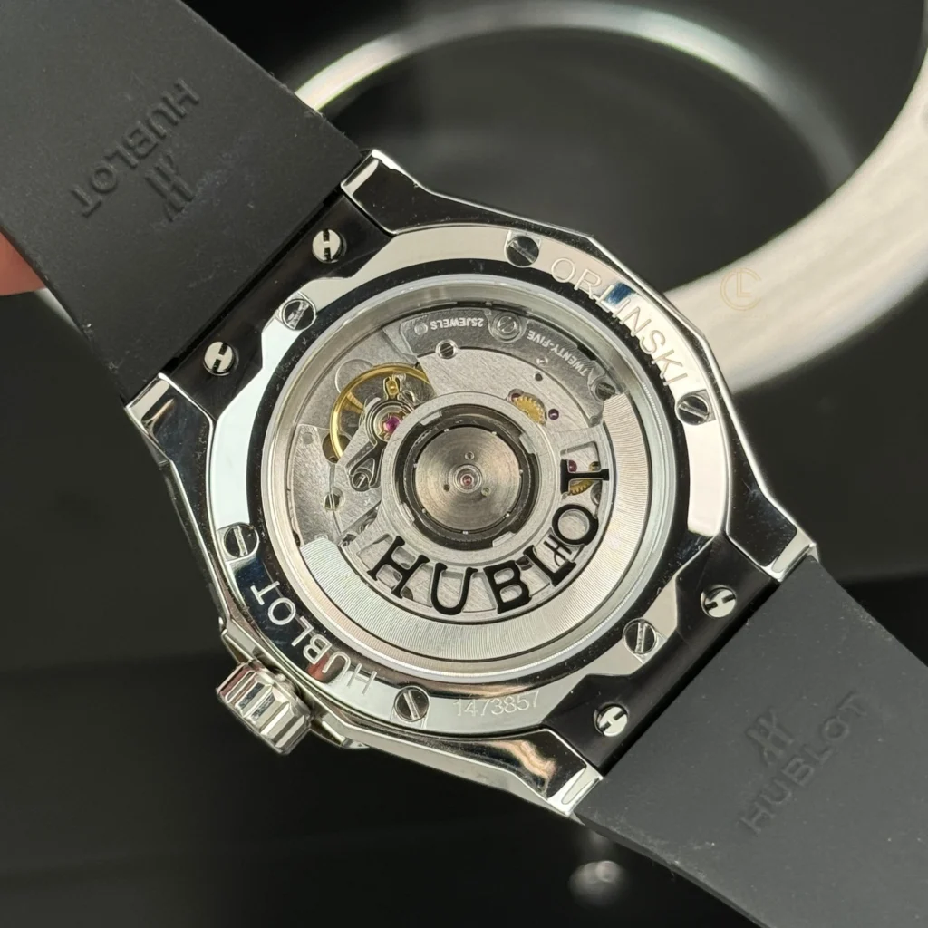 Super Clone Hublot Classic Fusion 40mm Leather Strap Steel — clasp and links