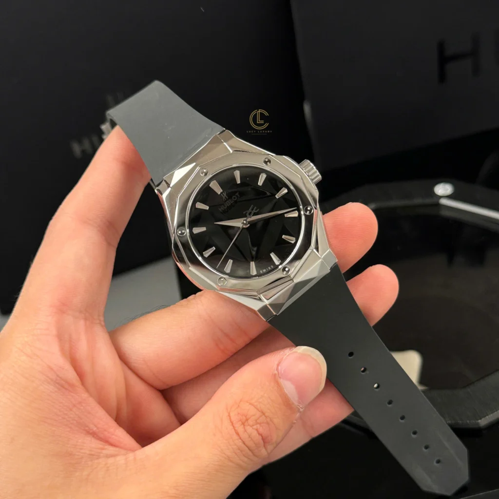Super Clone Hublot Classic Fusion Orlinski 550.NS.1800.RX.ORL19 40mm Black Dial — bracelet detail