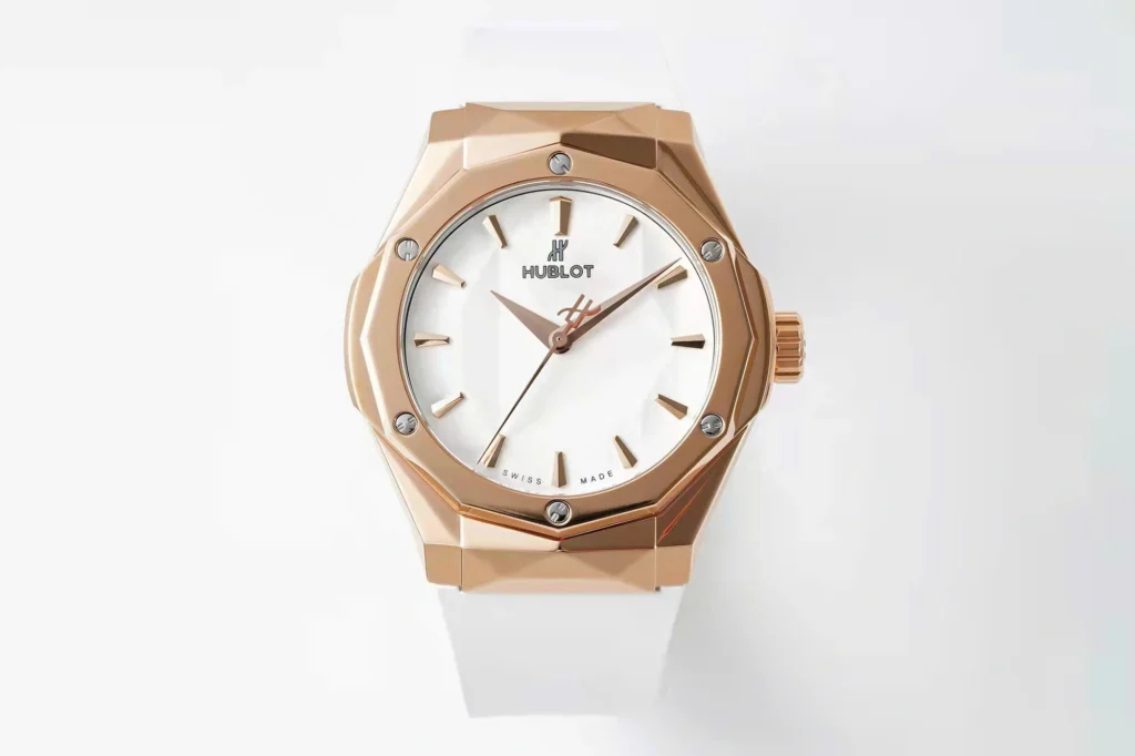 Super Clone Hublot Classic Fusion Orlinski 550.OS.2200.RW.ORL20 40mm Gold White — dial close-up