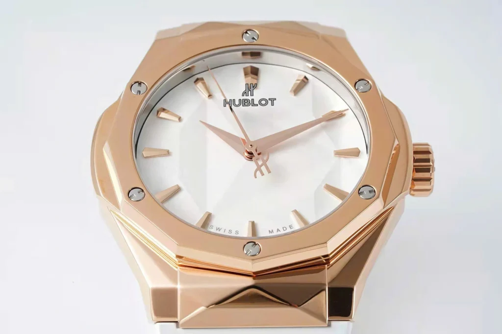 Super Clone Hublot Classic Fusion Orlinski 550.OS.2200.RW.ORL20 40mm Gold White — bracelet detail