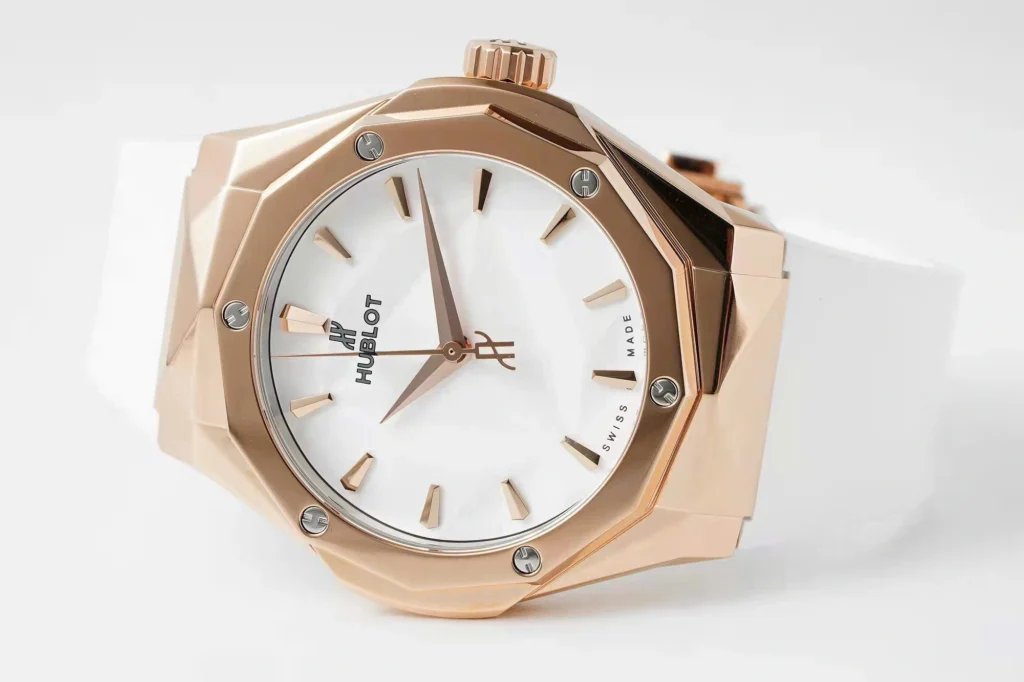 Super Clone Hublot Classic Fusion Orlinski 550.OS.2200.RW.ORL20 40mm Gold White — side profile