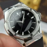 Super Clone Hublot Classic Fusion 40mm Leather Strap Steel — clasp and links