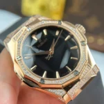 Super Clone Hublot Classic Fusion Orlinski King Gold Alternative Pavé 550.OS.1800.RX.1804.ORL19 40mm – — side profile