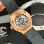 Super Clone Hublot Classic Fusion Rose Gold Titanium 38mm Black Dial Unisex Size — clasp and links