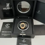 Super Clone Hublot Classic Fusion Rose Gold Titanium 38mm Black Dial Unisex Size — view 9