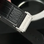 Super Clone Hublot Classic Fusion SKULL Full Diamonds Moissanite Pave 42mm Black Dial – Handcrafted Diamod — movement / caseback view