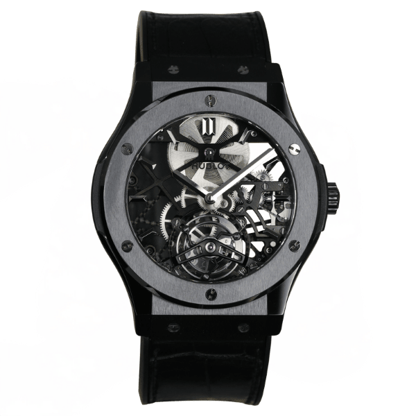 Super Clone Hublot Classic Fusion 45mm Leather Strap Ceramic