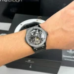 Super Clone Hublot Classic Fusion 45mm Leather Strap Ceramic — bracelet detail