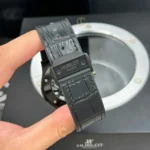 Super Clone Hublot Classic Fusion 45mm Leather Strap Ceramic — movement / caseback view
