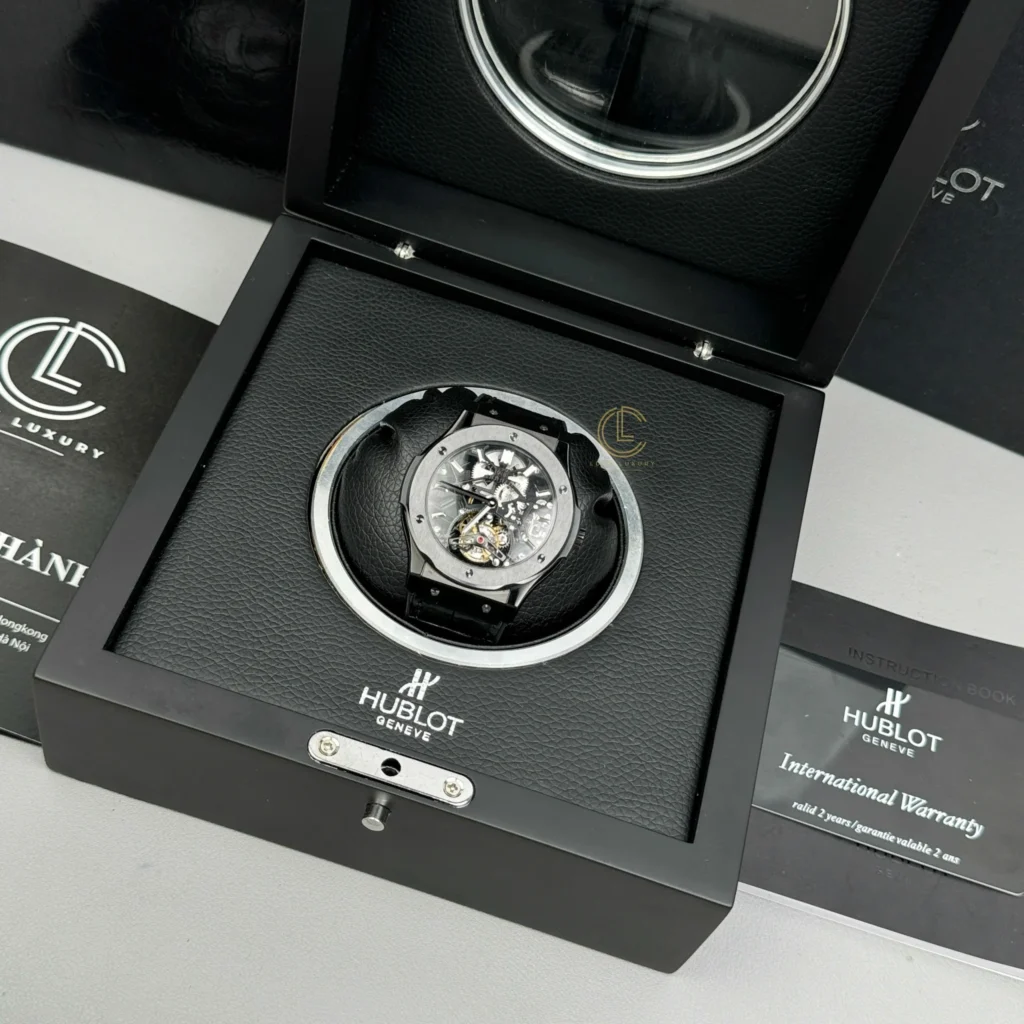 Super Clone Hublot Classic Fusion 45mm Leather Strap Ceramic — view 9
