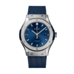 Super Clone Hublot Classic Fusion Titanium 38mm Blue Dial Unisex Size