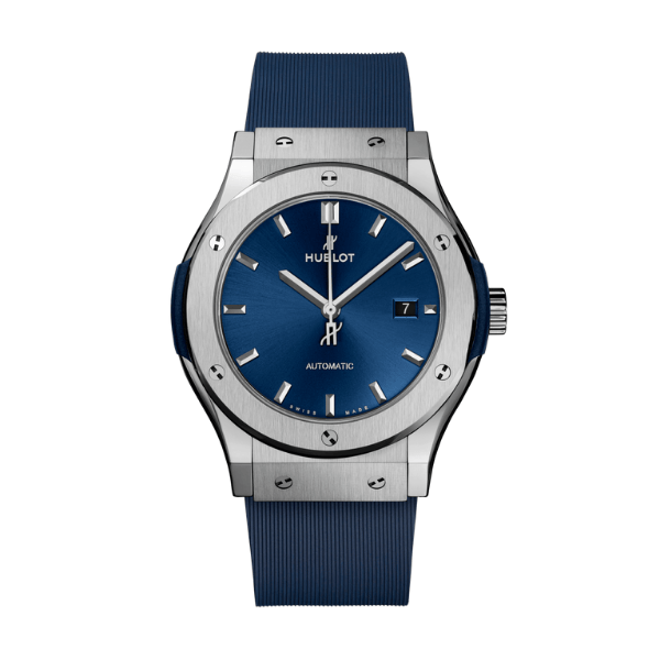 Super Clone Hublot Classic Fusion Titanium 38mm Blue Dial Unisex Size