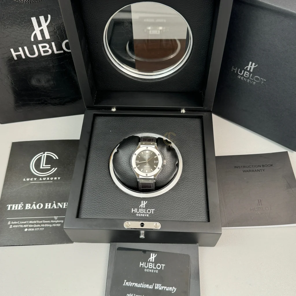 Super Clone Hublot Classic Fusion Titanium 38mm Gray Dial Unisex Size — view 9