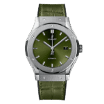 Super Clone Hublot Classic Fusion Titanium Green 542.NX.8970.LR 42mm