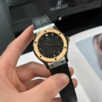 Super Clone Hublot Classic Fusion 42mm Leather Strap Titanium — bracelet detail