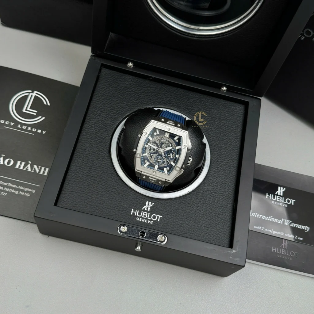 Super Clone Hublot Spirit Of Big Bang 642.NX.7170.RX 642NX7170RX 44mm Blue Dial Titanium V2 – — view 10