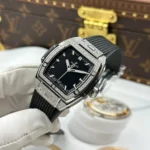 Super Clone Hublot Spirit Of Big Bang Black Titanium Pavé 665.NX.1170.LR.1604 – — side profile