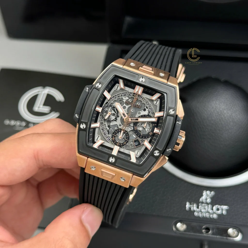 Super Clone Hublot Spirit Of Big Bang King Gold 642.OX.0180.RX 42mm V2 — bracelet detail