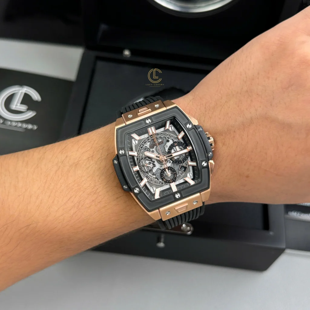 Super Clone Hublot Spirit Of Big Bang King Gold 642.OX.0180.RX 42mm V2 — clasp and links