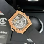 Super Clone Hublot Spirit Of Big Bang King Gold 642.OX.0180.RX 42mm V2 — movement / caseback view