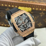 Super Clone Hublot Spirit Of Big Bang King Gold Ceramic 642.OM.0180.RX 42mm — bracelet detail