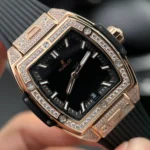 Super Clone Hublot Spirit Of Big Bang King Gold Pave 662.OX.1180.LR.1604 – — clasp and links