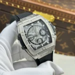 Super Clone Hublot Big Bang 42mm Rubber Strap Titanium — case and bezel