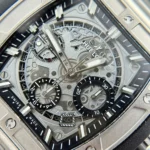 Super Clone Hublot Big Bang 42mm Rubber Strap Titanium — side profile
