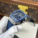 Super Clone Hublot Spirit Of Big Bang Titanium Blue Ceramic 42mm — side profile