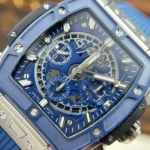 Super Clone Hublot Spirit Of Big Bang Titanium Blue Ceramic 42mm — clasp and links