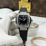 Super Clone Hublot Spirit Of Big Bang Titanium Diamonds 662.NX.1170.RX.1204 — case and bezel