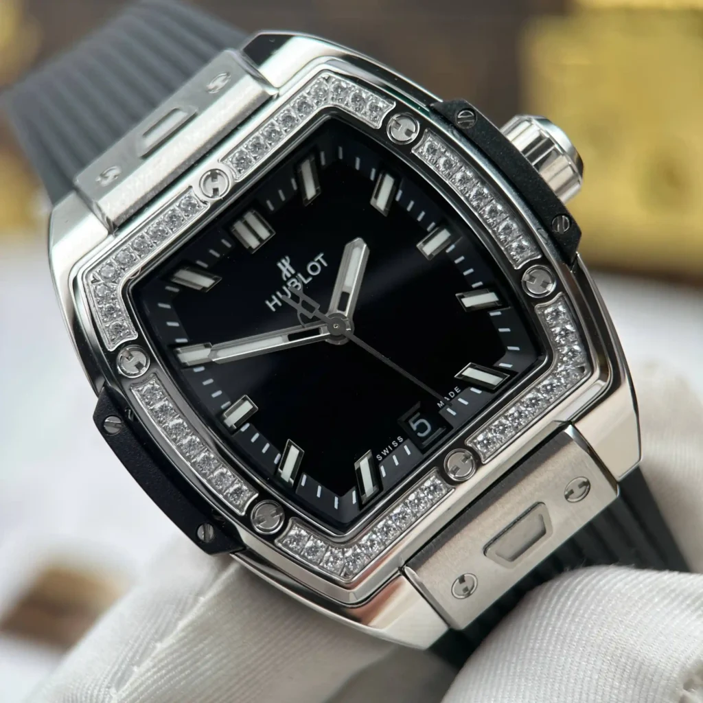 Super Clone Hublot Spirit Of Big Bang Titanium Diamonds 662.NX.1170.RX.1204 — movement / caseback view