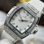 Super Clone Hublot Spirit Of Big Bang Titanium White Diamonds 665.NE.2010.LR.1604 — side profile