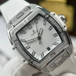 Super Clone Hublot Spirit Of Big Bang Titanium White Diamonds 665.NE.2010.LR.1604 — clasp and links