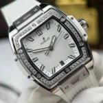 Super Clone Hublot Spirit Of Big Bang Titanium White Diamonds 665.NE.2010.RW.1204 — clasp and links