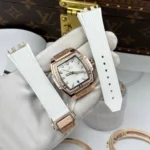 Super Clone Hublot Spirit Of Big Bang Titanium White Diamonds 665.OE.2080.RW.1204 — dial close-up