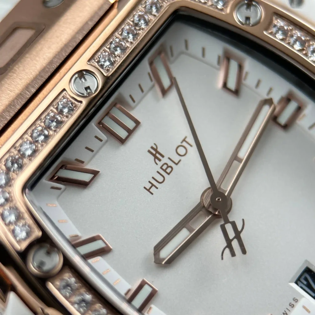 Super Clone Hublot Spirit Of Big Bang Titanium White Diamonds 665.OE.2080.RW.1204 — side profile