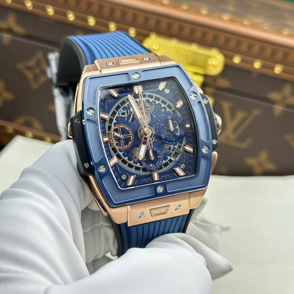 Super Clone Hublot Spirit Of Big bang King Gold Ceramic 642.OL.7180.RX 42mm — bracelet detail