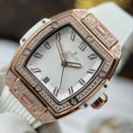 Super Clone Hublot Spirit of Big Bang King Gold White Pavé 662.OE.2080.RW.1604 — bracelet detail