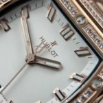 Super Clone Hublot Spirit of Big Bang King Gold White Pavé 662.OE.2080.RW.1604 — clasp and links