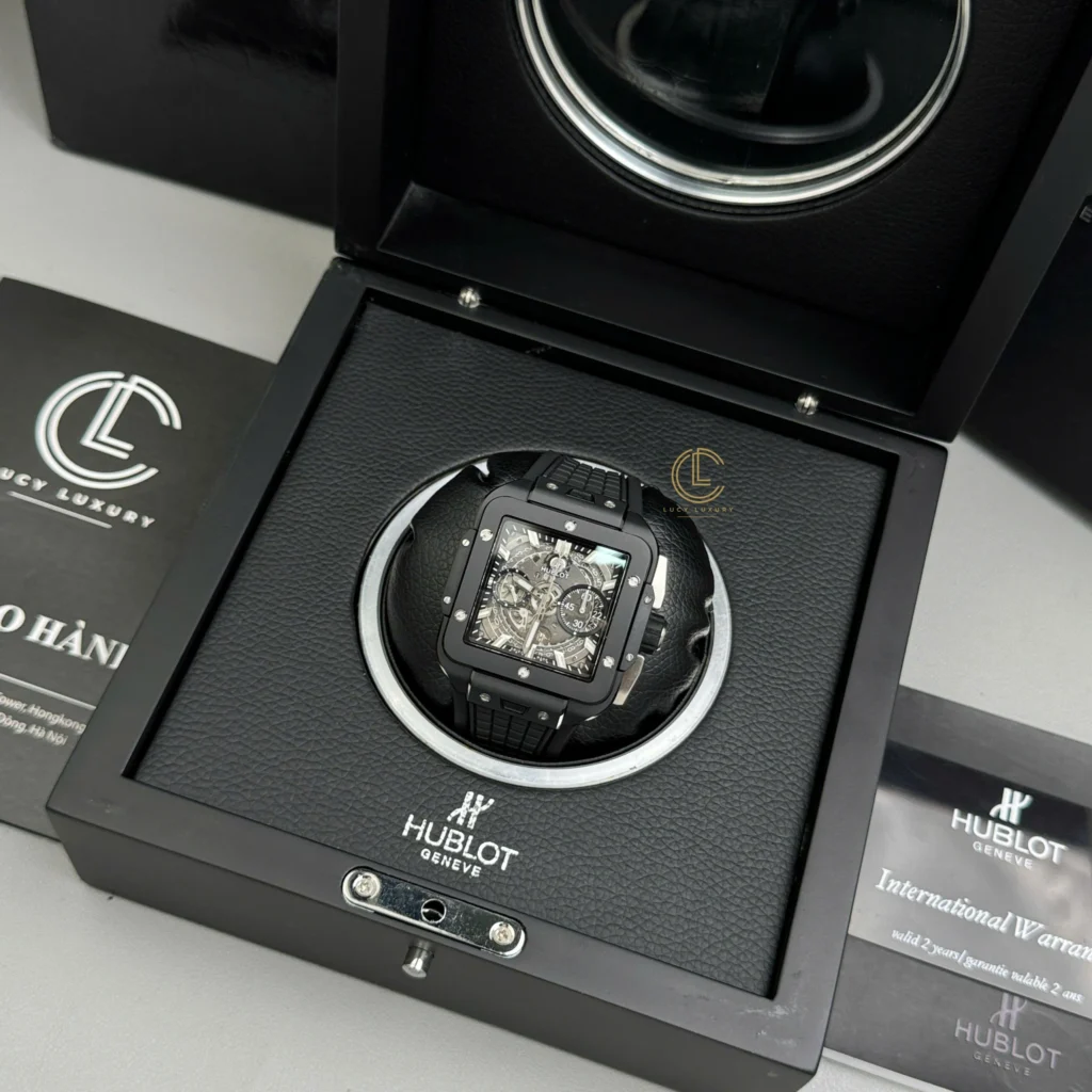 Super Clone Hublot Square Bang Unico 821.CI.0170.RX 821CI0170RX 42mm Black Dial Ceramic — view 9